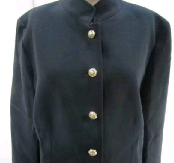 Tahari ASL 2 Piece Pant/Jacket Suit Size 10 Navy - Picture 4 of 6